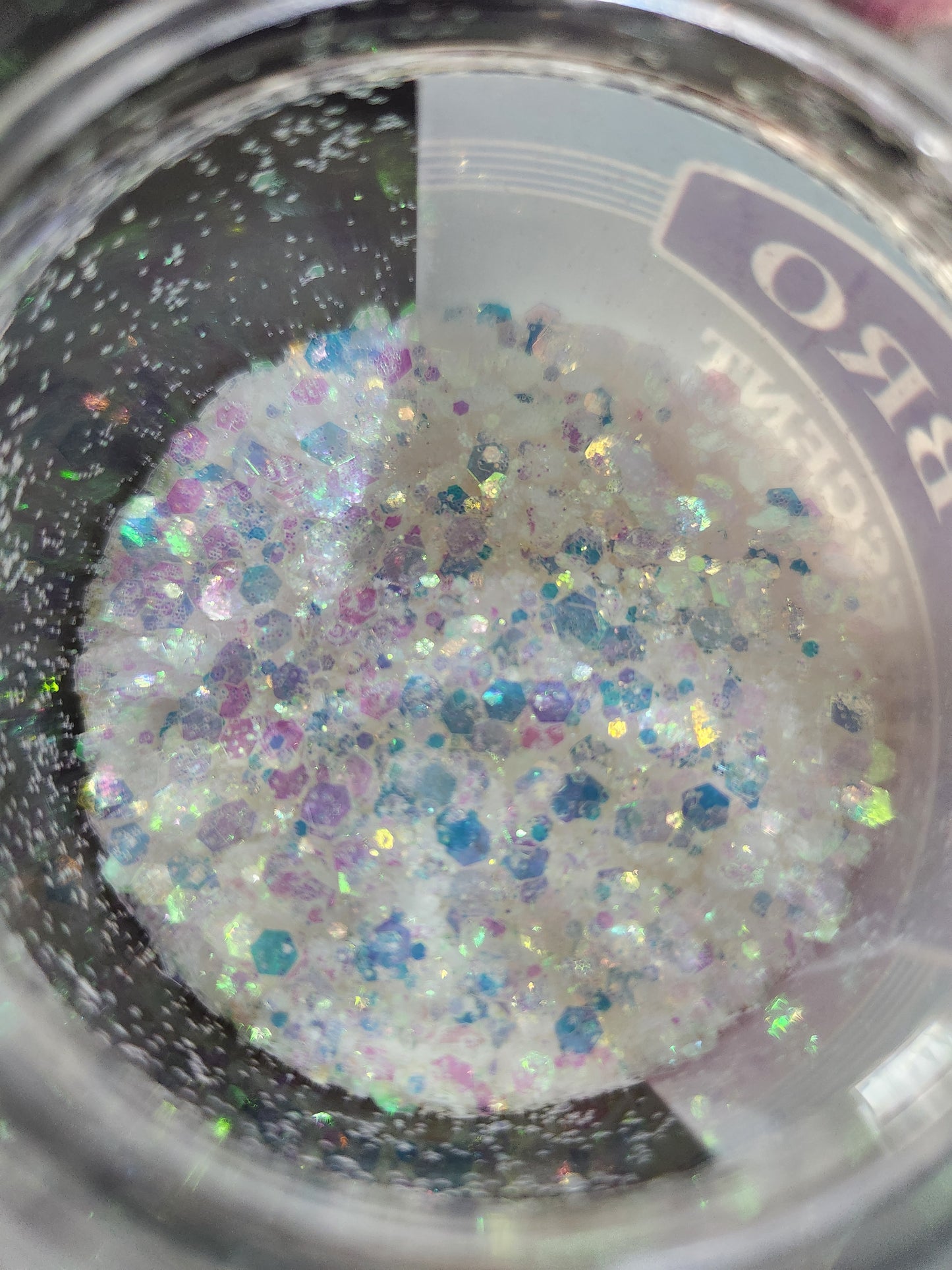 Chunky White Holographic