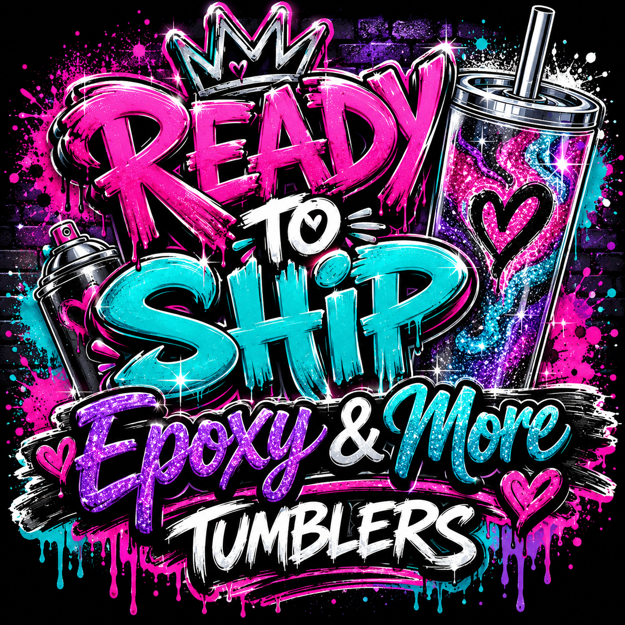 Ready to Ship Epoxy & More Tumblers