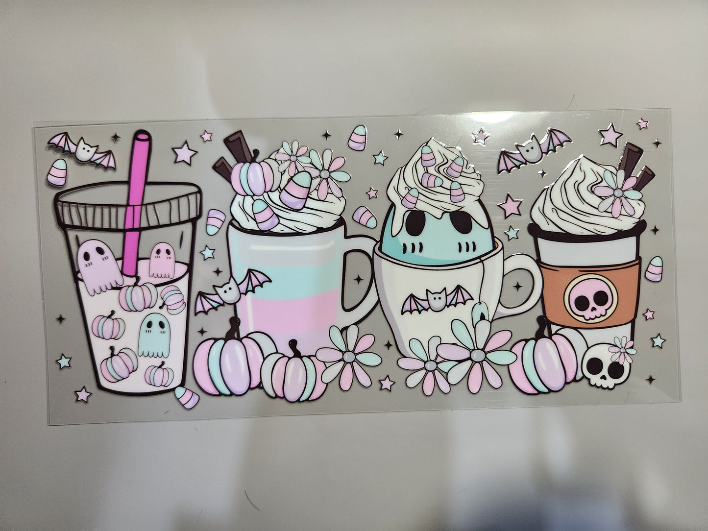 Colorful Candy Corn Coffee Time