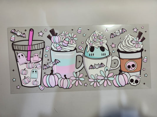 Colorful Candy Corn Coffee Time