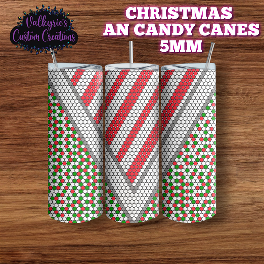 Christmas and Candy Canes 5mm
